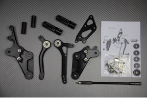 Estriberas retrasadas regulables SUZUKI BANDIT 600 / 650 / 1200 / INAZUMA 1994 - 2005
