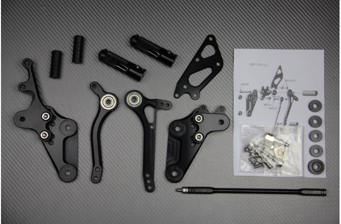 Estriberas retrasadas regulables SUZUKI BANDIT 600 / 650 / 1200 / INAZUMA 1994 - 2005
