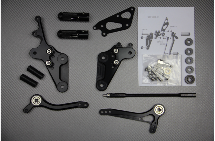Platines Commandes Reculées SUZUKI BANDIT 600 / 650 / 1200 / INAZUMA 1994 - 2005 Platines Commandes Reculées SUZUKI BANDIT 600 / 650 / 1200 / INAZUMA 1994 - 2005
