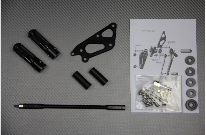 Platines Commandes Reculées SUZUKI BANDIT 600 / 650 / 1200 / INAZUMA 1994 - 2005 Platines Commandes Reculées SUZUKI BANDIT 600 / 650 / 1200 / INAZUMA 1994 - 2005