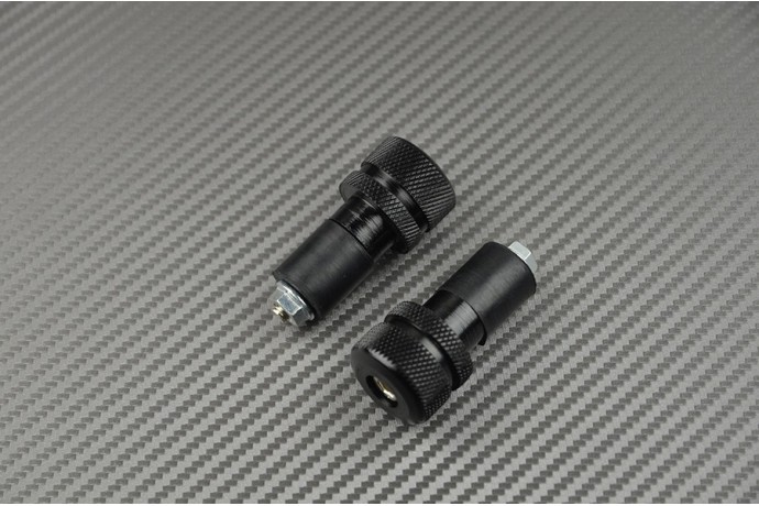 Pair of Handlebar Caps - Black Model Pair of Handlebar Caps - Black Model