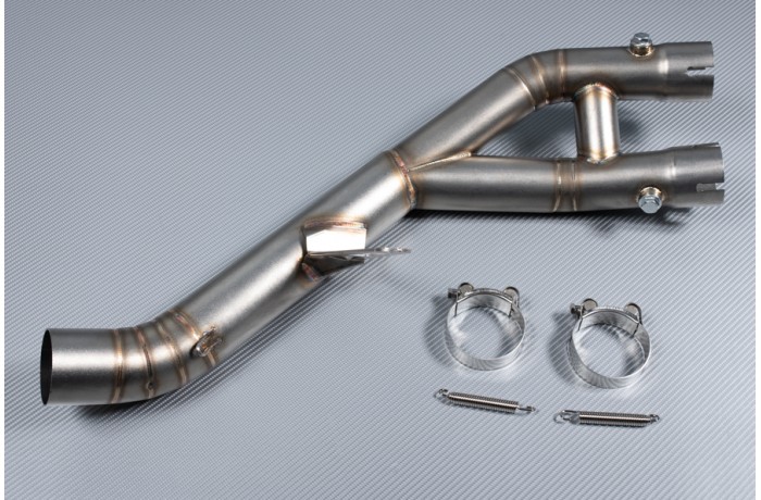 Manguito de conexión en Y / Y Pipe con decatalizador YAMAHA YZF R1 R1M 2015 - 2023 / MT10 & SP & Tourer Edition Manguito de conexión en Y / Y Pipe con decatalizador YAMAHA YZF R1 R1M 2015 - 2023 / MT10 & SP & Tourer Edition