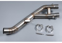 Tube intermédiaire / Y Pipe décatalyseur échappement YAMAHA YZF R1 R1M 2015 - 2023 / MT10 & SP & Tourer Edition
