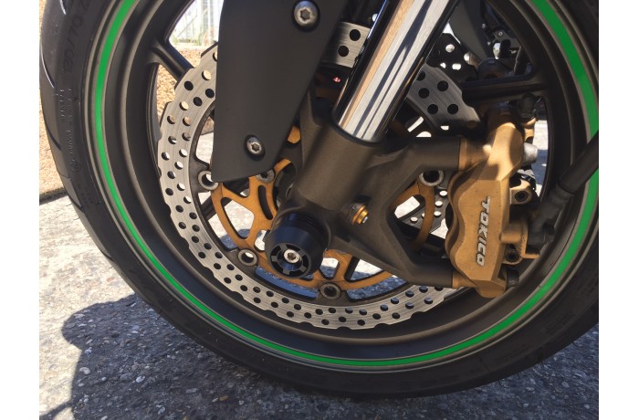 Front and Rear Protection Pads for Fork & Swingarm Kawasaki ZX6R 636 / ZX6RR 2005 - 2006