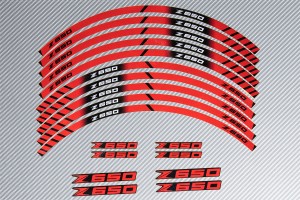 Strisce nastro adesivo racing per cerchio ruota KAWASAKI Z650