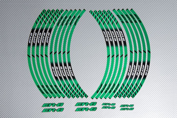 Racing Klebstoff-Felge-Rad-Streifen KAWASAKI ER6 Racing Klebstoff-Felge-Rad-Streifen KAWASAKI ER6