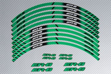 Racing Klebstoff-Felge-Rad-Streifen KAWASAKI ER6 Racing Klebstoff-Felge-Rad-Streifen KAWASAKI ER6