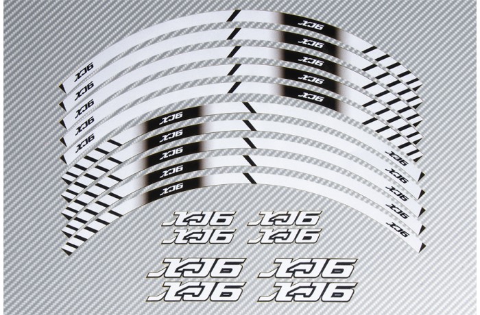 Stickers de llantas Racing YAMAHA - Modelo XJ6 Stickers de llantas Racing YAMAHA - Modelo XJ6