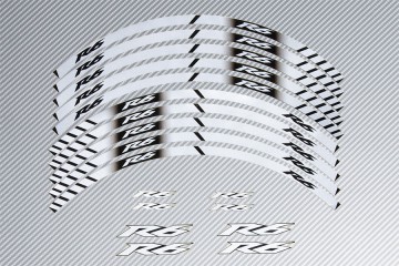 Strisce nastro adesivo racing per cerchio ruota YAMAHA - Modello R6 Strisce nastro adesivo racing per cerchio ruota YAMAHA - Modello R6