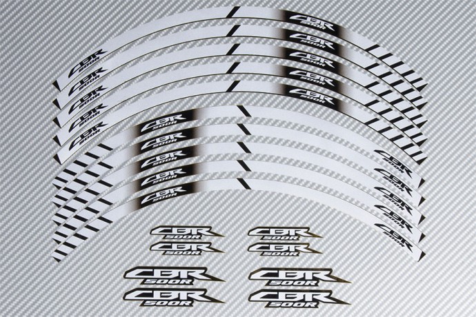 Strisce nastro adesivo racing per cerchio ruota HONDA - Modello CBR 500 R