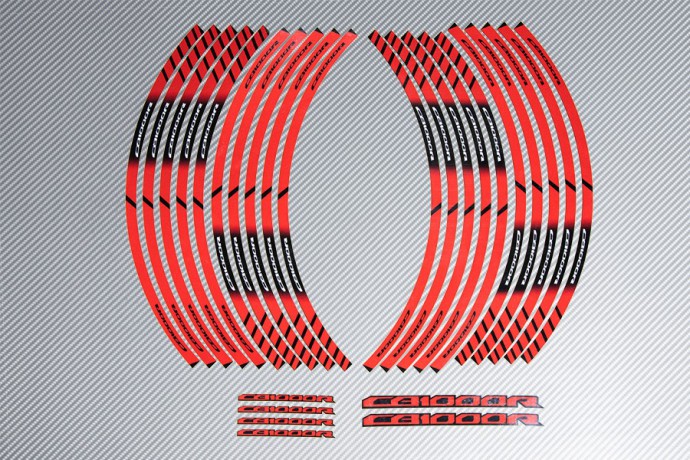 Strisce nastro adesivo racing per cerchio ruota HONDA - Modello CB1000R Strisce nastro adesivo racing per cerchio ruota HONDA - Modello CB1000R