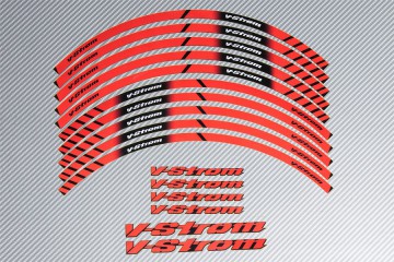 Stickers de llantas Racing SUZUKI - Modelo VSTROM Stickers de llantas Racing SUZUKI - Modelo VSTROM