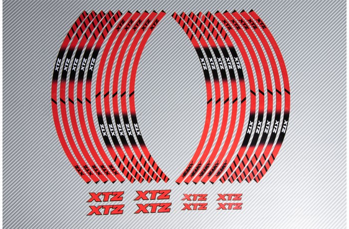 Stickers de llantas Racing YAMAHA - Modelo XTZ Stickers de llantas Racing YAMAHA - Modelo XTZ
