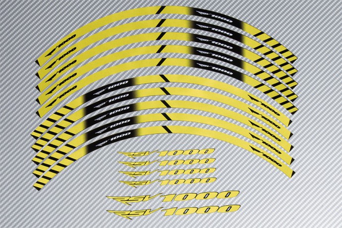 Strisce nastro adesivo racing per cerchio ruota APRILIA - Modello RSV 1000