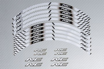 Strisce nastro adesivo racing per cerchio ruota HONDA - Modello NC Strisce nastro adesivo racing per cerchio ruota HONDA - Modello NC