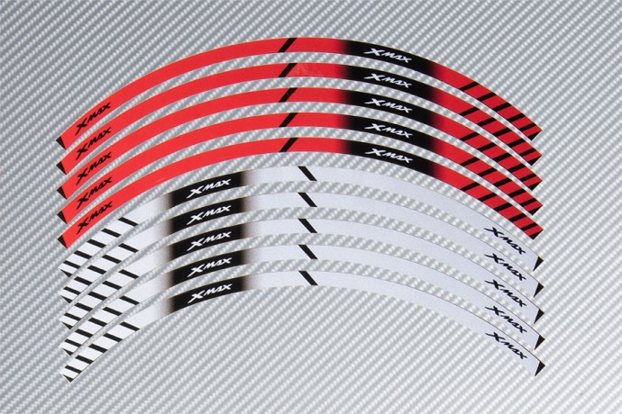 Strisce nastro adesivo racing per cerchio ruota YAMAHA - Modello XMAX