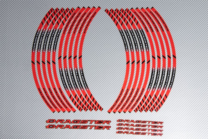 Stickers de llantas Racing - Modelo DRAGSTER Stickers de llantas Racing - Modelo DRAGSTER