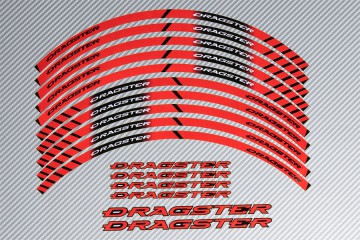 Stickers de llantas Racing - Modelo DRAGSTER Stickers de llantas Racing - Modelo DRAGSTER