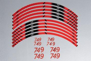 Stickers de llantas Racing DUCATI - Modelo 749 Stickers de llantas Racing DUCATI - Modelo 749