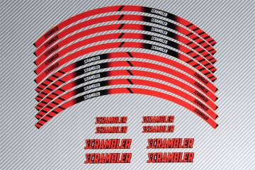 Strisce nastro adesivo racing per cerchio ruota - Modello SCRAMBLER Strisce nastro adesivo racing per cerchio ruota - Modello SCRAMBLER