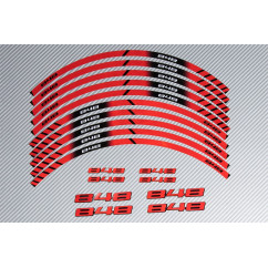 Strisce nastro adesivo racing per cerchio ruota DUCATI - Modello 848