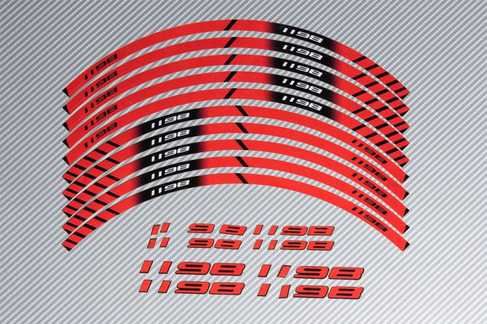 Stickers de llantas Racing DUCATI - Modelo 1198 Stickers de llantas Racing DUCATI - Modelo 1198