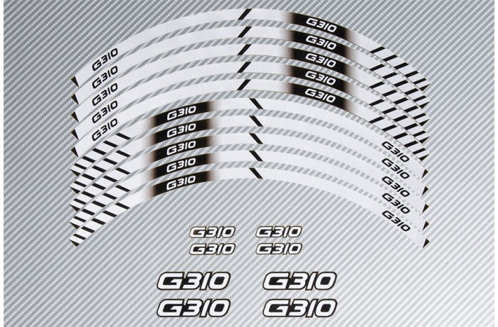 Strisce nastro adesivo racing per cerchio ruota BMW - Modello G310 Strisce nastro adesivo racing per cerchio ruota BMW - Modello G310