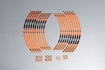 Liseret de jante racing KTM - Modèle EXC
