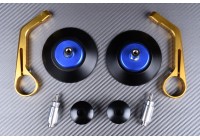 Pair of Round Bar End Rearview Mirrors