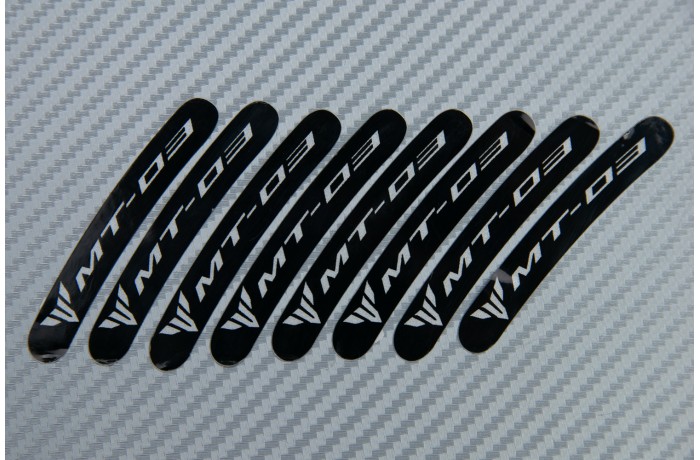 Motorrad Felgenrandaufkleber YAMAHA - Logo MT03