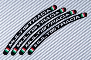 Stickers para borde de llantas DUCATI - Logotipo MULTISTRADA