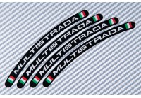 Stickers para borde de llantas DUCATI - Logotipo MULTISTRADA