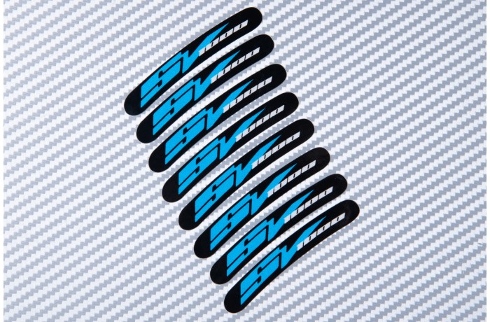 Motorrad Felgenrandaufkleber SUZUKI - Logo SV 1000