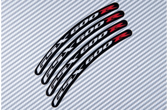 Stickers bordo cerchioni SUZUKI - Logo GSXR 600 Stickers bordo cerchioni SUZUKI - Logo GSXR 600
