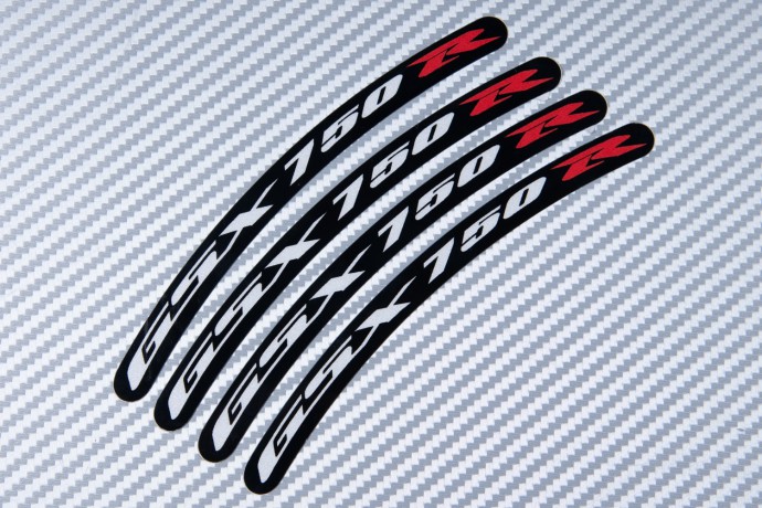 Stickers bordo cerchioni SUZUKI - Logo GSXR 750 Stickers bordo cerchioni SUZUKI - Logo GSXR 750