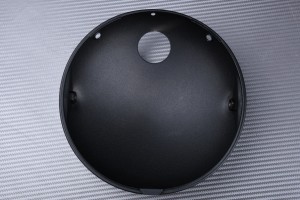 Casing for round headlight casing, to be adapted