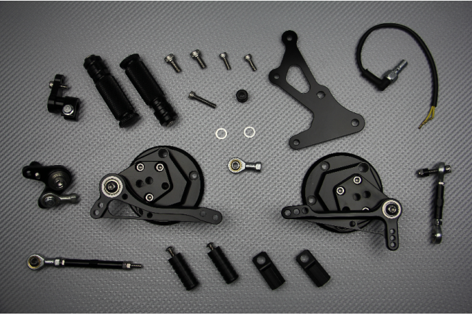 Estriberas retrasadas regulables YAMAHA VMAX 1700 2009 - 2016 Estriberas retrasadas regulables YAMAHA VMAX 1700 2009 - 2016