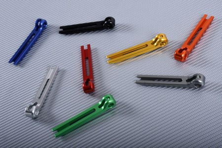 Parte extrema de aluminio anodizado para maneta extensible y abatible
