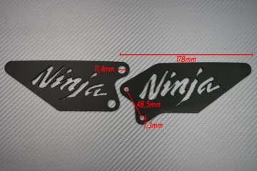Platines / Paire de Repose Talons KAWASAKI - Modèle NINJA