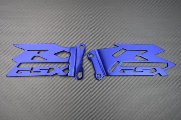 Brackets / Pair of Heel Rests SUZUKI - GSXR Logo
