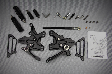 Estriberas retrasadas regulables KAWASAKI ZX10R 2011 - 2015 Estriberas retrasadas regulables KAWASAKI ZX10R 2011 - 2015