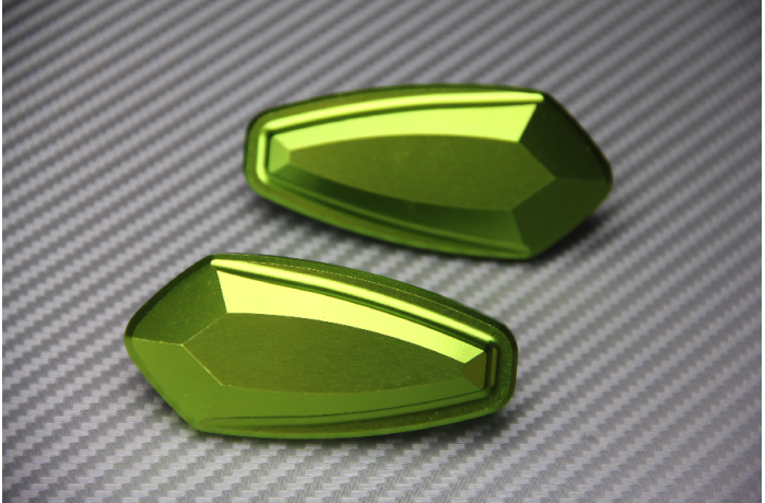 Tapas orificios retrovisores de aluminio anodizado YAMAHA KAWASAKI SUZUKI Tapas orificios retrovisores de aluminio anodizado YAMAHA KAWASAKI SUZUKI