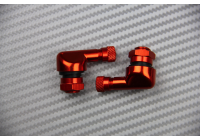 Pair of Anodised Aluminum Angled Valve Stems 11.3 mm - DESIGN 1