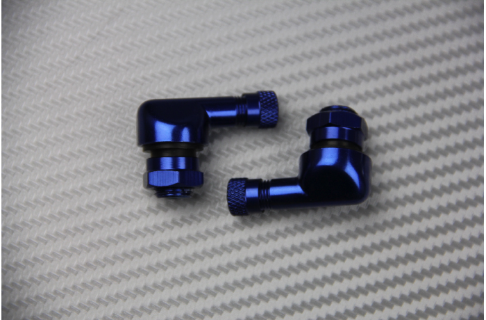Paire de Valves coudées en aluminium anodisé 8.3 mm Paire de Valves coudées en aluminium anodisé 8.3 mm