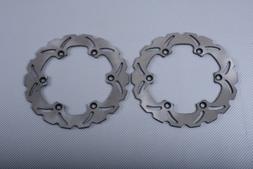 Paire de disques avant wave 296 mm nombreuses HONDA & CAGIVA