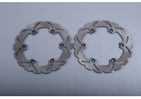 Par de discos de freno delantero 256 mm varias HONDA