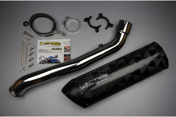 Escape TWO BROTHERS Carbono / Magnesio SUZUKI GSXR 1000 09 / 11