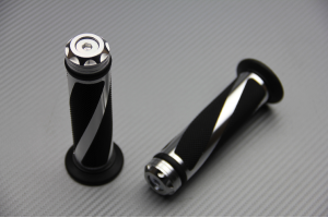 Paire de Poignées Alu / Caoutchouc 22 / 24 mm Paire de Poignées Alu / Caoutchouc 22 / 24 mm