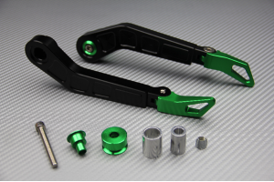Paire de protections de leviers en aluminium