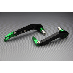 Pair of brake and clutch levers guards in anodised aluminum